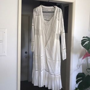 Festival white midi dress - Size L
